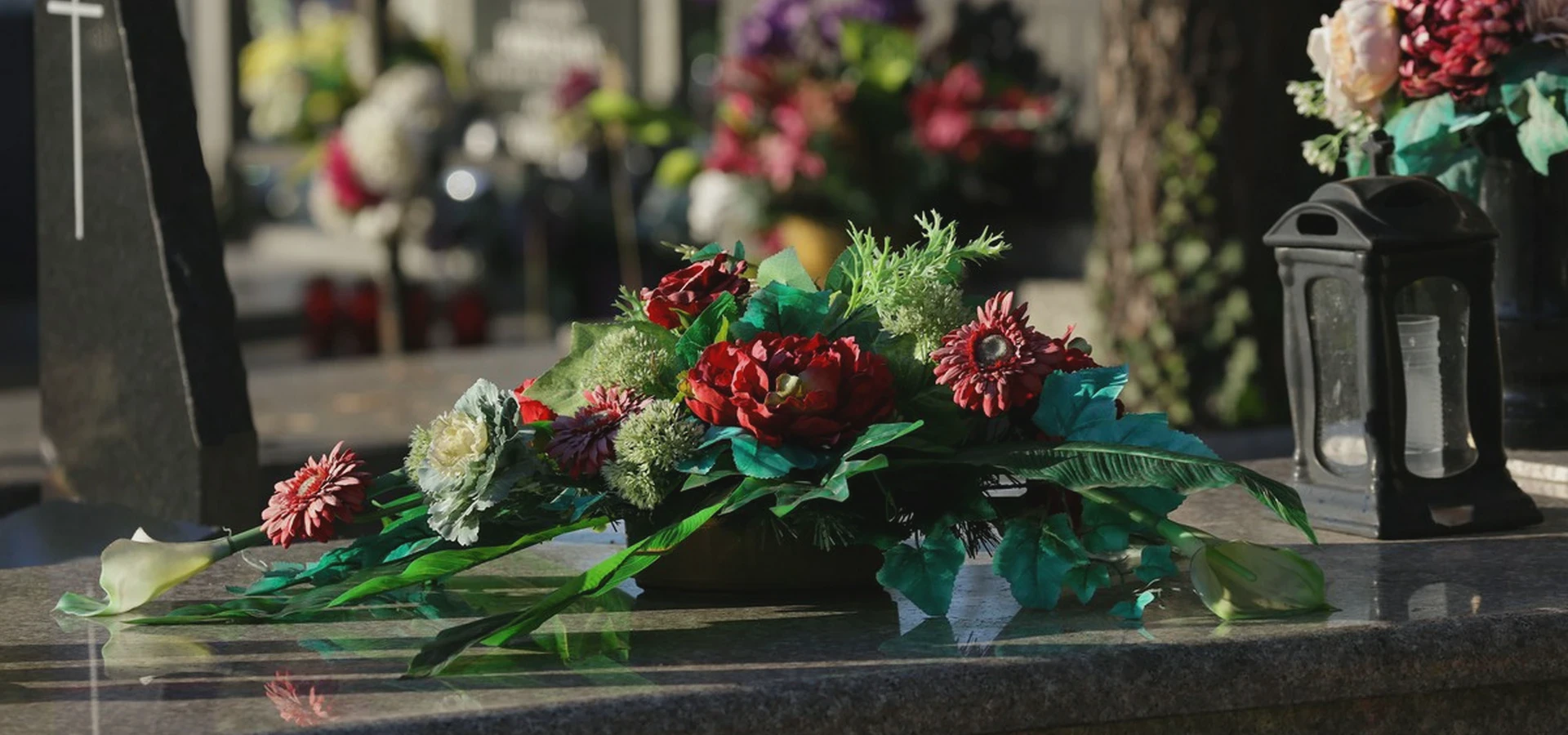 Kwiaty na grobie